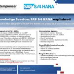 HANA Explained: Impact on SAP application development