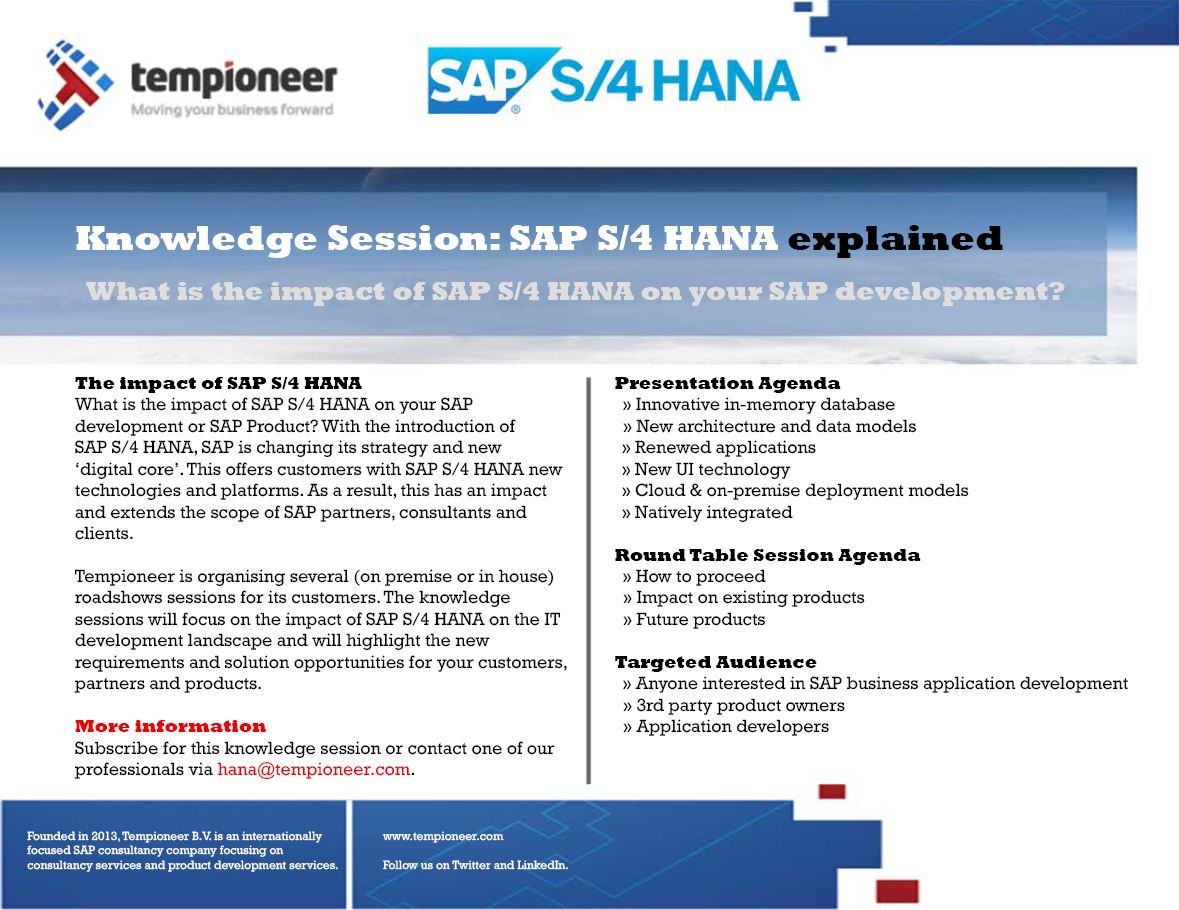HANA Explained: Impact on SAP application development